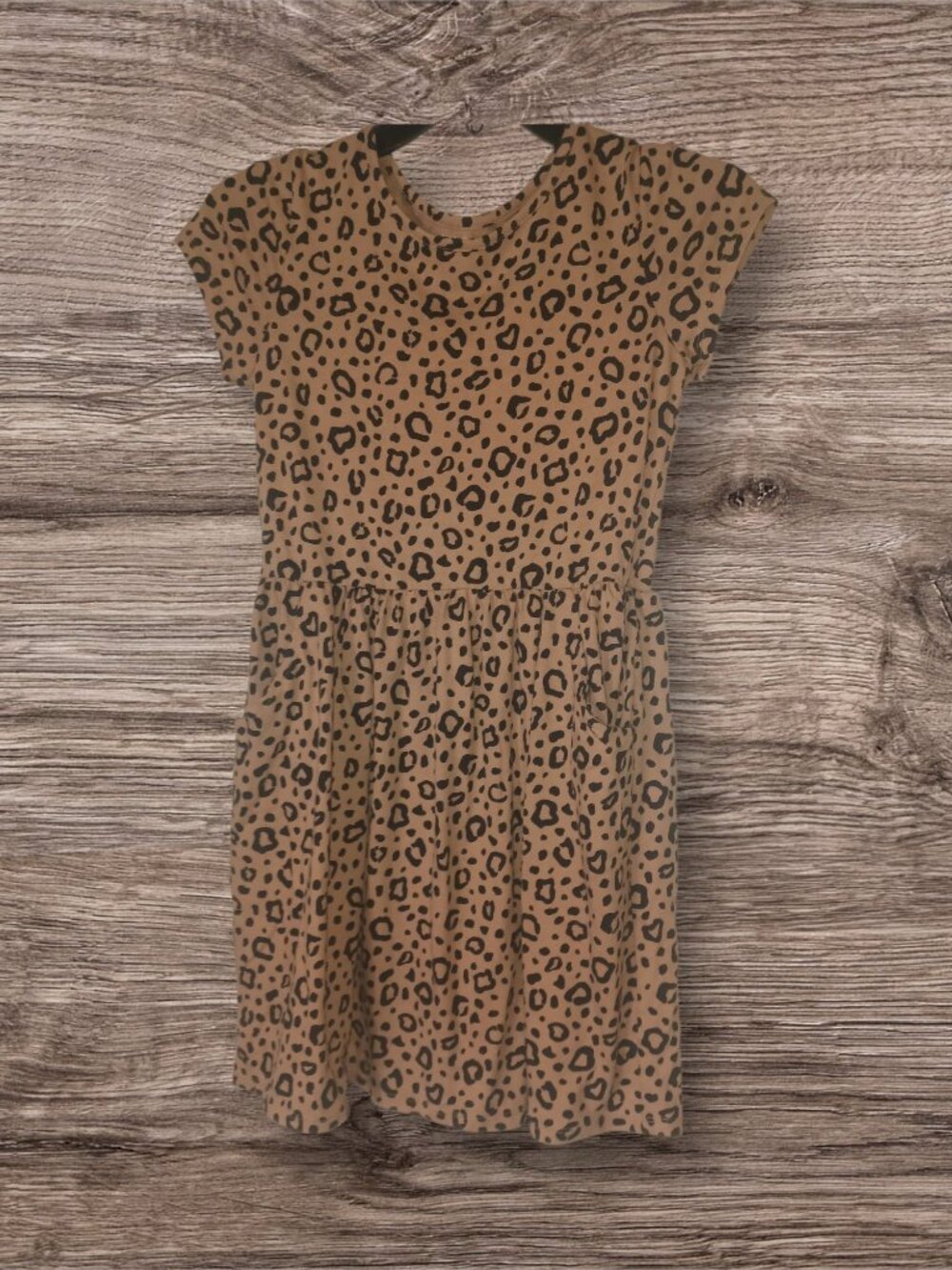 : Cat & Jack Girls XL (14) Leopard Print Short Sleeve Dress